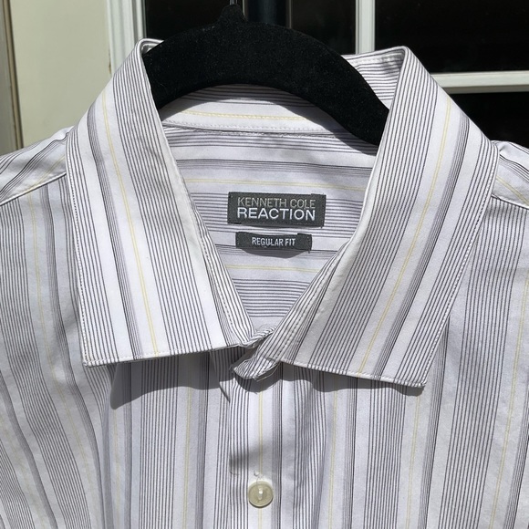 Kenneth Cole Reaction. Regular fit Men’s long sleeve dress 16 1/2 / 32-33 - Picture 1 of 6